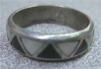 Sterling Silver Inlay Ring
