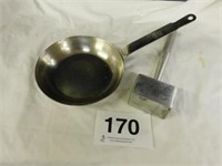 Stainless 8" skillet - heavy large meat