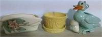 3 pieces of McCoy Pottery
