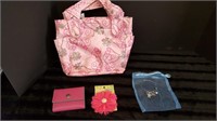 A- GIRLS BAG WITH ASSORTED ITEMS