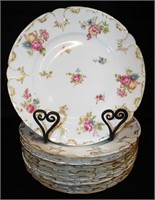 9 Limoges France Porcelain Plates