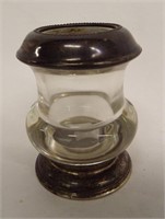 Frank M. Whiting Sterling & Glass Jar