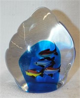 Art Glass Fish Paper Weight