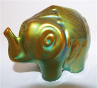 Zsolnay Hungary Iridescent Elephant