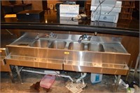 4-Compartment Bar Sink