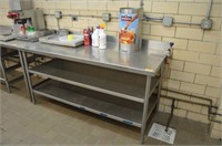Stainless Steel Table with Can Opener