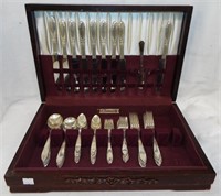 Group Of National Silver Plated Flatware In Case
