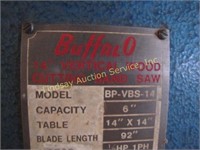 Buffalo 14" vertical wood cutting band saw