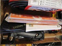 Flat w/ glove box kit, jumper cables, flares,