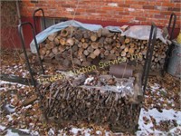 Approx. 11 various size stacks of firewood,
