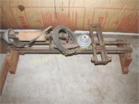 Vintage lathe frame no motor (not complete)