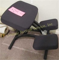 Kneeling chair, 8 carpet/runners, 35" x 64" vinyl