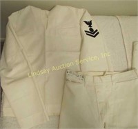 US Navy Sailor bag, 5 sailor shirts, 5 sailor pant