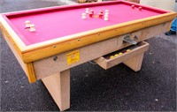Coin Operated Bumper Pool Table & Accessories