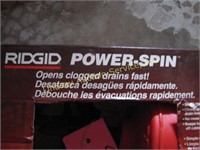 Rigid power-spin drain cleaner