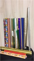 Large lot of wrapping super and cellophane