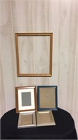 Lot if five various color and size frames