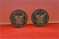 (2) Apmex Silver Rounds