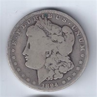 1894-O U.S. MORGAN SILVER DOLLAR