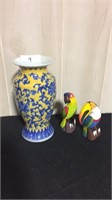Lot of colorful home decor items