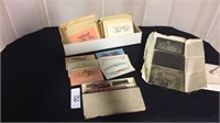 Lotof vintage cards, letter wax and photos