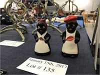 BLACK AMERICANA SALT AND PEPPER SHAKERS MADE IN