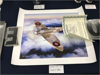 LIMITED EDITION PRINT OF A WWII AIRCRAFT TITLED