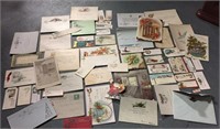 Large lot of vintage and antique Christmas cards