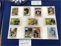 SHEET OF NFL LEADERS AND ROOKIES SPORTS TRADING