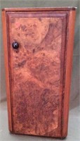 Burl Maple One Door Cabinet