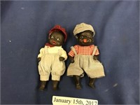 VINTAGE BLACK AMERICANA BOY AND GIRL JOINTED