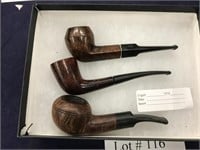 GROUP OF THREE TOBACCO PIPES, FILTERMASTER DELUXE,