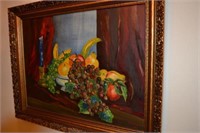 FRAMED OIL PAINTING "STILL LIFE" BY SUE M. WATT