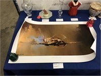 UNFRAMED PRINT TITLED "SPITFIRE" BY BARRIE CLARK