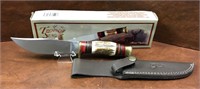 Trophy Stag Knife with Sheath