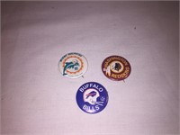 Vintage NFL Buttons from 1960's 70's