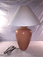 NEW Peach Colored Lamp w/ Shade