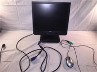 CTX Computer Monitor, Mouse, & Cords