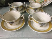 4 X WEDGWOOD "DIRECTOIRE" SOUP COUPES