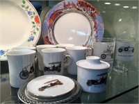 14PCE OF VINTAGE CARS CHINA & GLASSWARE