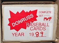 Vintage Donruss 1989 Complete Set Baseball Cards