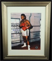 Muhammad Ali Autographed Color Photo Framed Coa