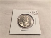 1953-D Washington Uncirculated Silver Quarter