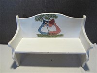 SMALL COUNTRY WOOD BENCH