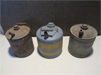 VINTAGE LOT OF FUEL CANS