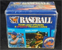 Fleer '87 Baseball Updated Cards Sticker  & Tin