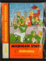 '59 Michigan State Indiana Homecoming Football Pgm
