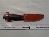 German Knife in Leather Sheath