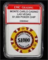 Monte Carlo Casino Las Vegas $1,000 Poker Chip