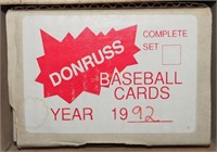 Vintage Donruss 1992 Complete Set Baseball Cards